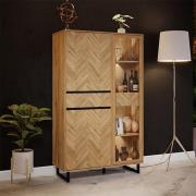 Narva Wooden Display Cabinet In Spica Oak