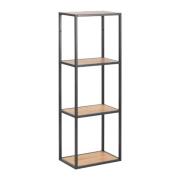 Salvo Wooden Bookcase Tall With 2 Matt Wild Oak Shelves