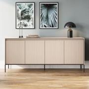 Trier Wooden Sideboard With 4 Doors In Beige