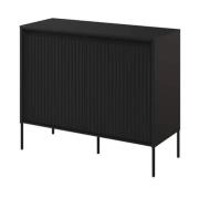 Trier Wooden Sideboard With 2 Doors In Matt Black