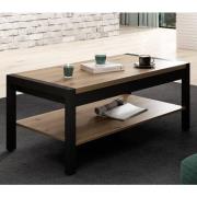 Aliso Wooden Coffee Table In Taurus Oak With Undeshelf