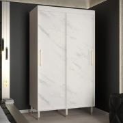 Barrie Wooden Wardrobe With 2 Sliding Doors 120cm In White