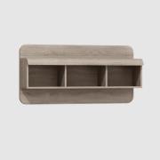 Lecco Wooden Wall Shelf In Sonoma Oak