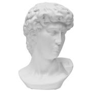 Visalia Ceramic David Bust Sculpture In White