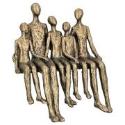 Ocala Polyresin Edge Sitter Family Ties Sculpture In Gold