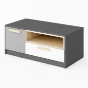 Pearl Kids Wooden TV Stand With 1 Door 1 Drawer In Graphite