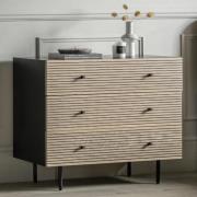 Helena Wooden Chest Of 3 Drawers In Natural