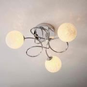 Dieppe 3 Lights Semi Flush Ceiling Light In Chrome