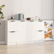 Krefeld Wooden Sideboard With 6 Doors In White