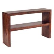 Tivat Mango Wood Console Table In Dark Mahogany