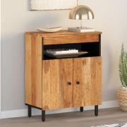 Blanes Acacia Wood Sideboard With 2 Doors 1 Shelf In Natural