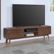 Cairo Wooden TV Stand With 2 Doors In Walnut