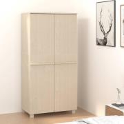 Hull Wooden Wardrobe With 2 Doors In Brown