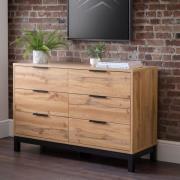 Baara Wooden Chest Of 6 Drawers In Oak