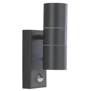 Metro Stainless Steel Outdoor Wall Light In Silk Black