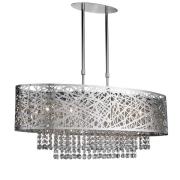 Mica 5 Light Ceiling Semi Flush Light In Chrome