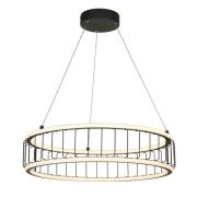 Circolo LED Cage Drum Pendant Light Large In Black And White