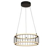 Circolo LED Cage Drum Pendant Light Small In Black And White