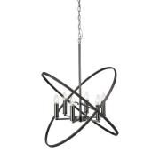 Hoopla 6 Light Ceiling Pendant Light In Pewter