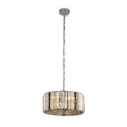 Chapeau 3 Light Crystal Shade Pendant Light In Chrome