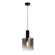 Sweden Smoked Ombre Glass Pendant Light Matt Black