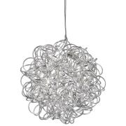 Scribble LED 6 Light Diamond Shape Pendant Light In Chrome