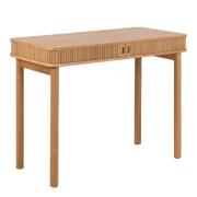 Lampe Wooden Laptop Desk With Sliding Doors In Oak