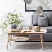 Warsaw Wooden Coffee Table With Undershelf In Oak