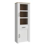 Belgin Wooden Display Cabinet With 2 Doors In White Oak