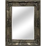 Aspen Rectangular Bedroom Wall Mirror In Antique Silver Frame