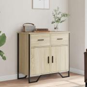 Kamas Wooden Sideboard With 2 Doors 2 Drawers In Sonoma Oak