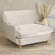 Plimpton Velvet Lounge Chair With Wooden Legs In Beige