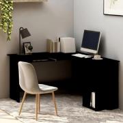 Aberdeen Wooden Laptop Desk Corner In Black