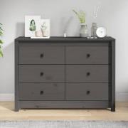 Abilene Wooden Chest Of 6 Drawers In Grey