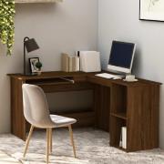 Aberdeen Wooden Laptop Desk Corner In Brown Oak