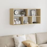 Kinston Wooden Wall Shelf With 5 Shelves In Sonoma Oak