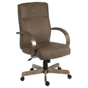 Garnett Leather Home And Office Chair In Brown