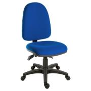 Earlville Fabric Home And Office Chair With Metal Legs In Blue