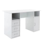 Magnolia Wooden Laptop Desk With 3 Drawers In White