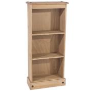 Consett Wooden Bookcase With 3 Shelves In Oak