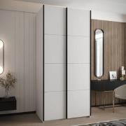 Tarzana Wooden Wardrobe With 2 Sliding Doors In White