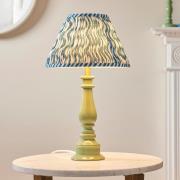 Riyadh Marlin Blue 30cm Shade Resin Table Lamp In Cotswold Green