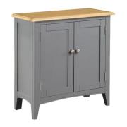 Roswell Wooden Sideboard With 2 Doors In Mid Oak And Grey