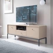 Malibu Wooden TV Stand With 2 Doors 1 Drawer In Beige